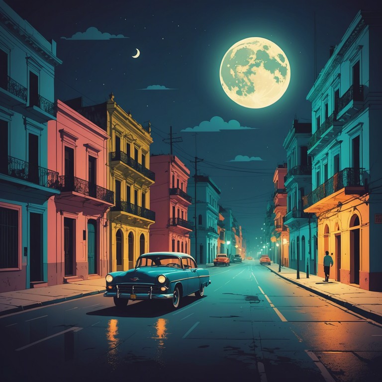 A track that carries you under a full moon through havana's storied streets; the music combines ethereal electronic elements with traditional afro cuban rhythms, creating a soundscape that is both enchanting and deeply rooted in cultural expression