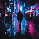 an atmospheric drum and bass track evoking urban loneliness