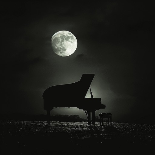 A delicate piano melody unfolds quietly under the gentle cloak of midnight, invoking somber reflections and melancholy with each note. The darkness and stillness of the night are encapsulated in a minimalistic arrangement that leaves space for deep contemplation. Perfect for moments that require a poignant, reflective mood.