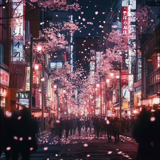 A sonic journey where the bustling vibes of a modern city meet the evocative echoes of historical japan, offering a simultaneous experience of rush and tranquility, inspired by the dual faces of urban japan.