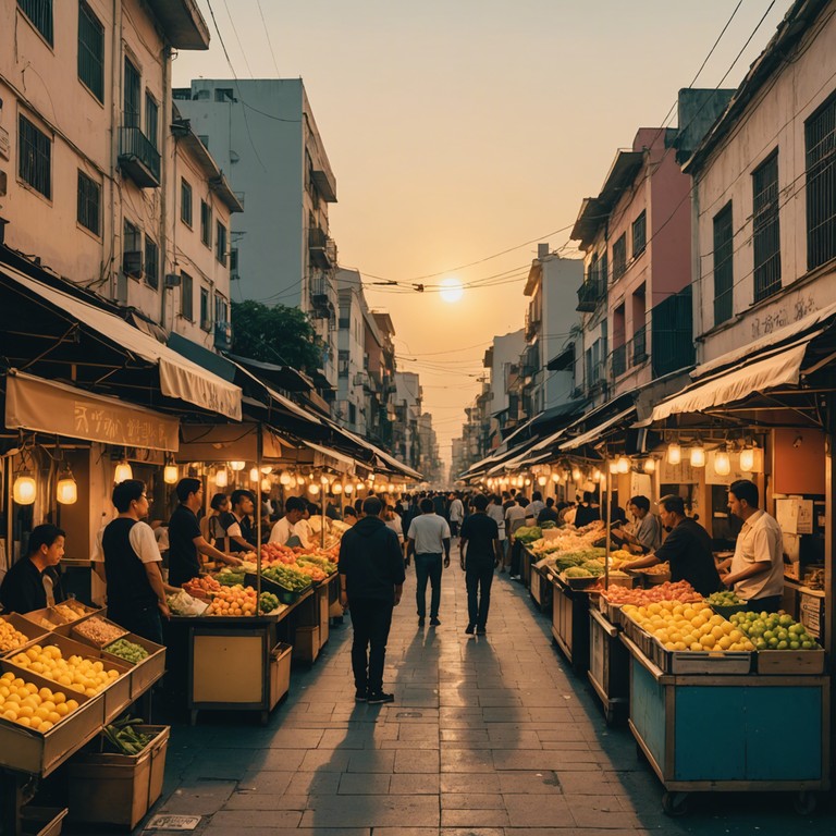 Imagine the first rays of sunlight illuminating the vibrant streets of santurce, puerto rico, with a sound that encapsulates hope and renewal, layered over rhythmic reggaeton beats that promise a new beginning.