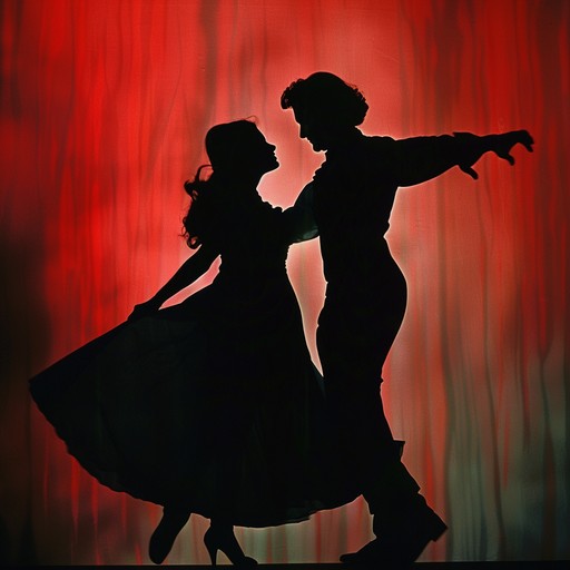 A haunting and enigmatic instrumental piece featuring a slow, graceful waltz rhythm. The shadowy silhouette of a dancer moves elegantly across a moonlit room, their movements perfectly synchronized with the music. The melody is played by a single, mournful violin, accompanied by the gentle plucking of a harp and the soft, ethereal tones of a synthesizer.