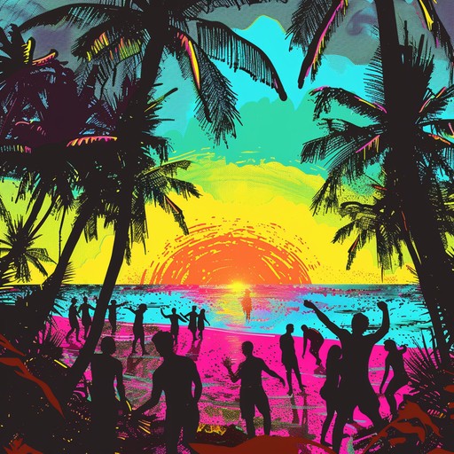 Dive into an otherworldly journey where reggaeton beats meld with psychedelic vibes, creating a vibrant fusion. The hypnotic rhythm of the congas and the playful melodies conjure images of tropical beaches at sunset, with every beat pulsating through a kaleidoscopic dreamscape.