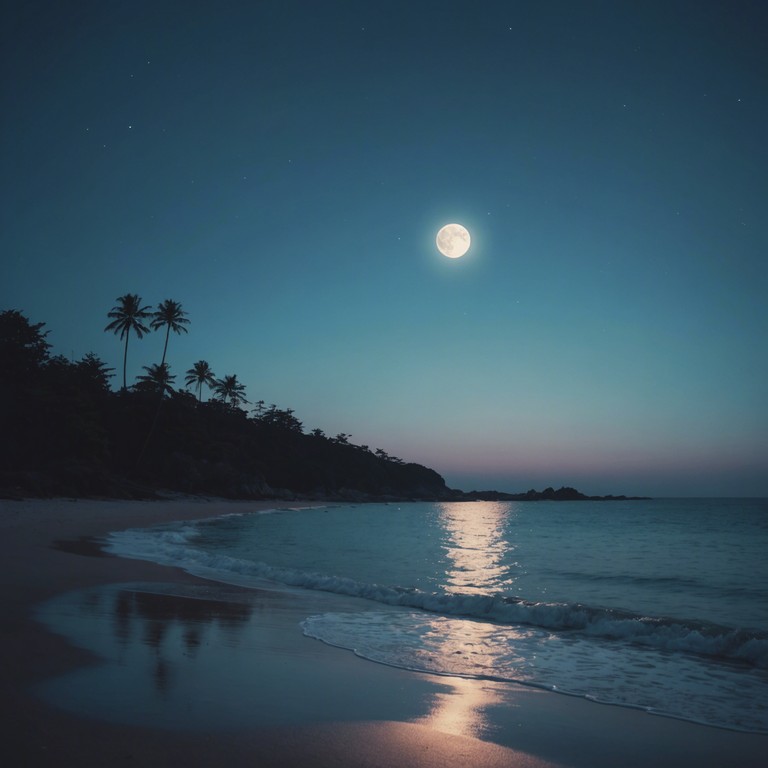 An enchanting soft rock melody featuring sultry guitar tones that evoke feelings of romance and intimacy by a moonlit shore, creating a perfect backdrop for lovers or a solitary reflective moment