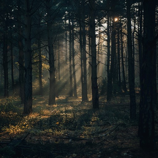 As dusk settles over a forest blanketed in fall leaves, soft, eerie melodies echo, resembling whispers caught in the cool, crisp air. These sounds seem to tell an age old tale of nature, spirits, and mystery that unfolds as the night deepers.