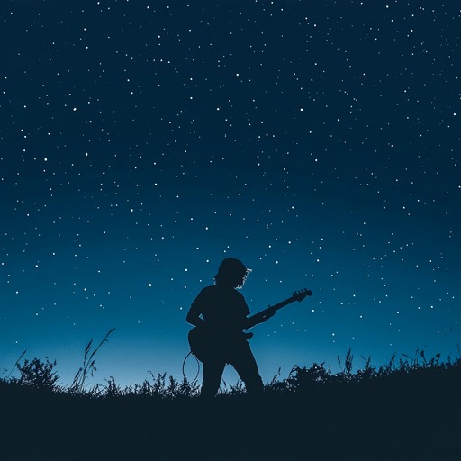 Echoes in the night is an instrumental blues rock piece that takes listeners on a contemplative journey through haunting guitar melodies and soulful rhythms. The music explores themes of introspection and self discovery, combining expressive blues scales with the energy of rock to evoke deep emotions and personal reflection.