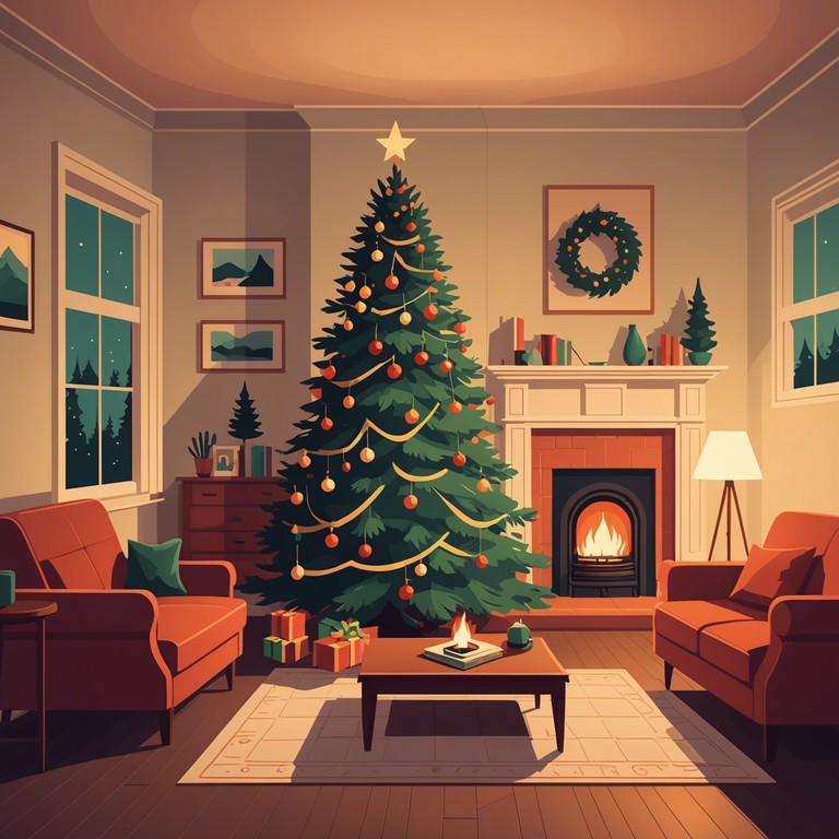 This instrumental composition captures the essence of returning home during the snowy holiday season, wrapped in layers of cozy harmonies and gentle melodic structures. An acoustic guitar weaves through memories of past holidays, accompanied by subtle chimes and the distant sound of a fireplace crackling, crafting an ambiance of festive warmth and nostalgic homecoming.