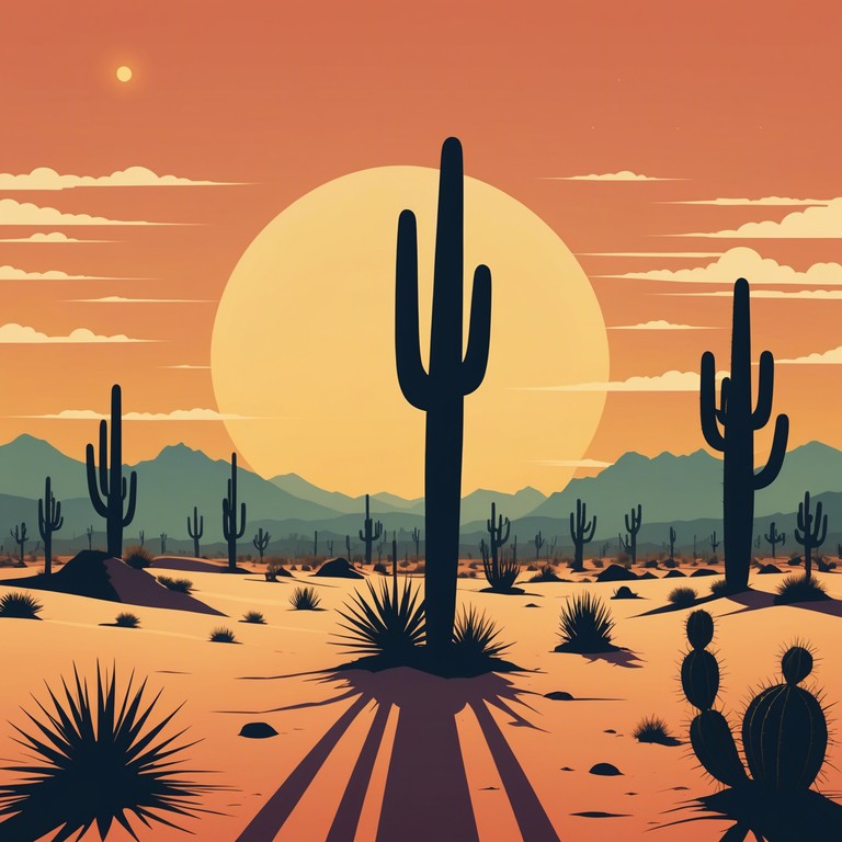 Imagine a vast open desert under a slowly setting sun; this track blends mellow western guitar rhythms with a modern chill influence for relaxed listening.