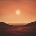 upbeat martian sunrise with electronic beats.