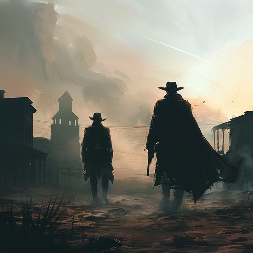 Creating a vivid scene of a desert town showdown, this composition uses striking electric guitar riffs and dynamic percussion to evoke the raw intensity and heart pounding suspense of western films