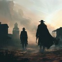 intense rhythms capture the wild west gunfight tensions