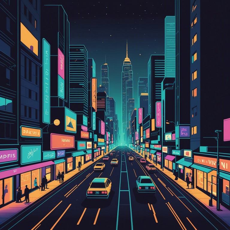 An electrifying sonic palette that mirrors the dynamic pace of urban life with vibrant electronic layers and rhythmic pulses. Perfect for invoking the energetic beat of a bustling cityscape.