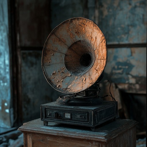 A sinister instrumental track combining retro oldies with eerie, unsettling undertones, featuring ghostly organ melodies and vintage instruments to create a haunting sense of foreboding.