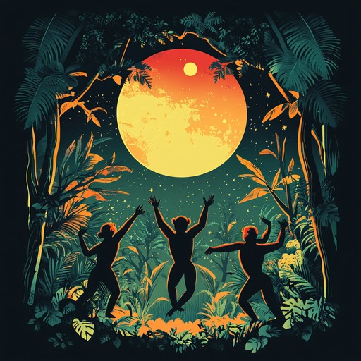 An instrumental mambo piece featuring whimsical tunes that evoke images of playful monkeys dancing under the moonlight, transporting listeners to a joyful tropical setting.