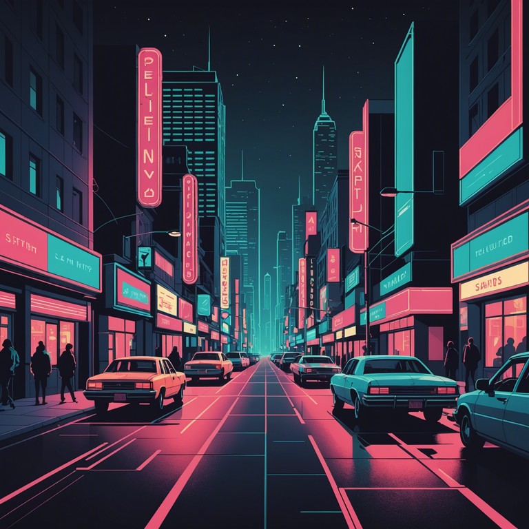 In this track, the city's nocturnal pulse inspires an anxious, yet compelling soundscape. Electric guitars intertwine with edgy drum patterns, creating a sense of unease as if navigating through the unpredictable urban night life.