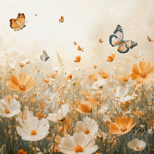 An elegant flute leads a whimsical tune, accompanied by soft guitar strums and gentle percussion. The melody paints a serene meadow walk filled with butterflies and blooming flowers under a summer sky. Ideal for moments of reflection and pure indulgence.