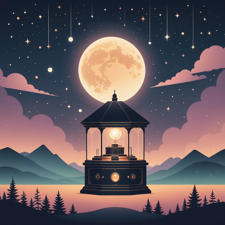 In this track, soothing electronic tones mimicking gentle toy sounds create a dreamlike atmosphere, perfect for relaxation or bedtime. The use of music box like sounds mixed with soft synthetic pads evokes a sense of calm and comfort, making it ideal for young listeners or those seeking tranquility.