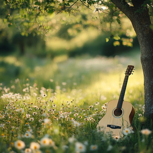 A soft, melodic composition designed to provide a tranquil ambiance for children's quiet activities, like reading or winding down for bed. The gentle acoustic guitar delivers a soothing and reassuring sound.