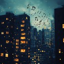 soft tunes echoing silent whispers of urban nights