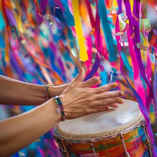 A vibrant instrumental featuring the surging rhythms of carnival drums, weaving an energetic tapestry that evokes the exhilaration and spirit of a lively carnival procession. Surdo drum beats drive the music forward, enveloping listeners in an atmosphere of celebration and unity.