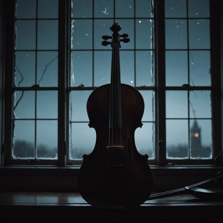 In the dim light of the forgotten mansion, a lone violin plays, its resonating notes acting as a medium, channeling long lost tales and ethereal experiences, captivating and chilling to its audience.