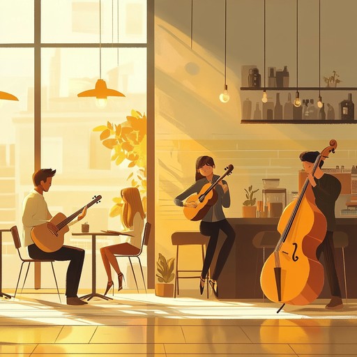 Capture the essence of a sunny latin cafe with lively, joyful rhythms and smooth, relaxing jazz melodies. Perfect for brightening any atmosphere.