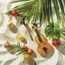 upbeat, tropical rhythms evoking joyful holiday celebrations