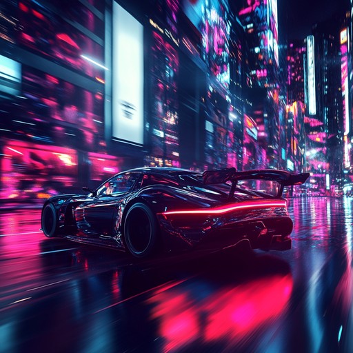 An instrumental track that captures the exhilaration of cruising through neon lit streets at night, blending nostalgic synth melodies with driving beats to evoke feelings of euphoria and limitless possibilities.