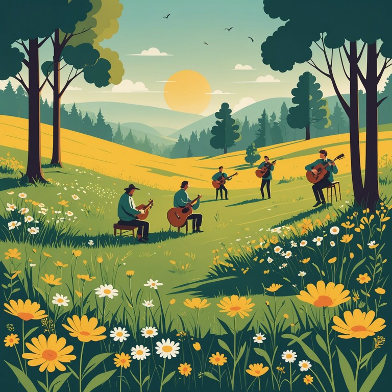 This instrumental composition features a lively and spirited capriccio that radiates a sense of freedom and liberation, showcasing intricate string movements that evoke imagery of joyful dances in an open, sunlit field.