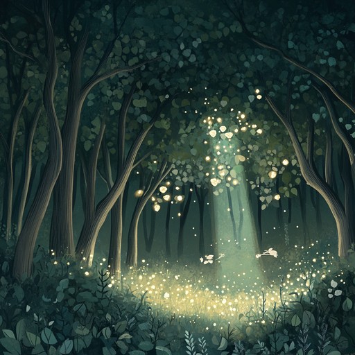 Embark on a peaceful and magical journey through an enchanted forest where soft melodies and natural sounds intertwine to create a whimsical ambient experience that soothes and delights.