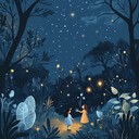 an enchanting melody guiding children through a magical forest