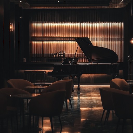 An instrumental jazz piece featuring gentle piano melodies, evoking the calm ambiance of a dimly lit lounge after hours. The music flows smoothly, creating an intimate atmosphere perfect for relaxation.