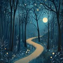 moonlit forest; ethereal melodies; dreamlike adventure in nature