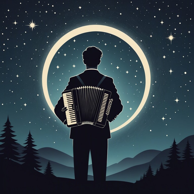 A soft, dark cabaret melody that weaves through emotional depths, reflecting the unspoken sorrow and intimate whispers of the heart beneath a starry sky.