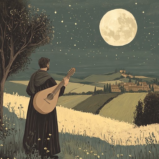 This instrumental composition reflects the passionate heart of a wandering troubadour, with lute melodies that weave tales of unspoken love and the yearning that fills the silent nights of the medieval era