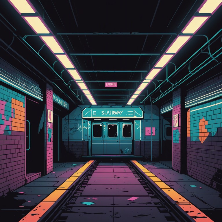 In this track, chaotic synths and unpredictable beat patterns create a soundscape of urban dystopia, mirroring the unpredictable nature of city life in a digital future. The composition starts with a discordant mixture of electronic sounds and evolves into a powerful hip hop rhythm that embodies the struggle and vibrancy of urban existence. The track uses a variety of synthesized and sampled sounds to bring a gritty, industrial feel to the genre.