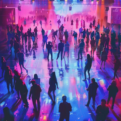 Experience the vibrant pulses and infectious energy of the 80s with a neon lit dance journey. Joyful melodies and driving synth beats transport you to an ecstatic retro dance floor