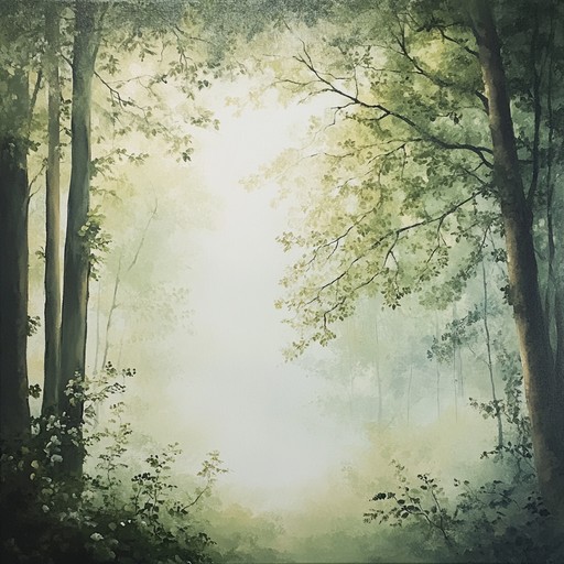 This instrumental piece captures the serene whispers of a lush forest, evoking peace with every note. The music gently flows like a stream under a canopy of ancient trees, embodying the tranquility and profound silence of nature. It is as if the listener is walking through a peaceful woodland, with the melody nurturing a sense of inner calm and connection to the earth.