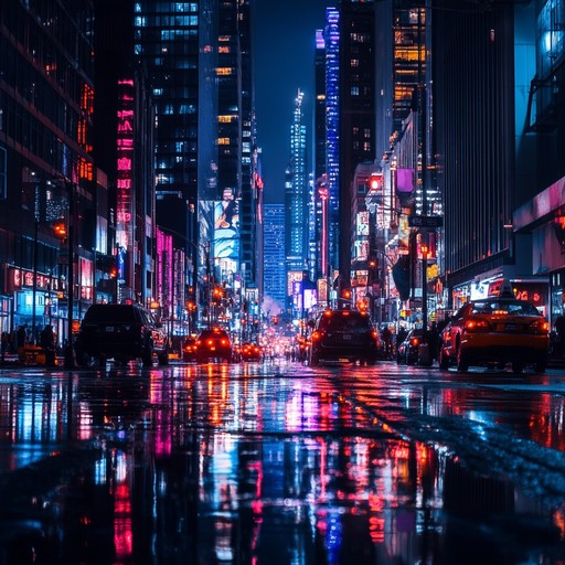 This track channels the spirit of night drives and city lights reflecting on rainy streets. Soft synths cascade over progressive beats, painting a vivid sonic picture of urban exploration at night. The melodic lines, reminiscent of neon glow, twist through the dark, crafting waves of comforting yet adventurous music.