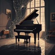 eerie piano notes under moonlit dread