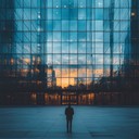 an ambient instrumental illustrating solitude within towering glass offices