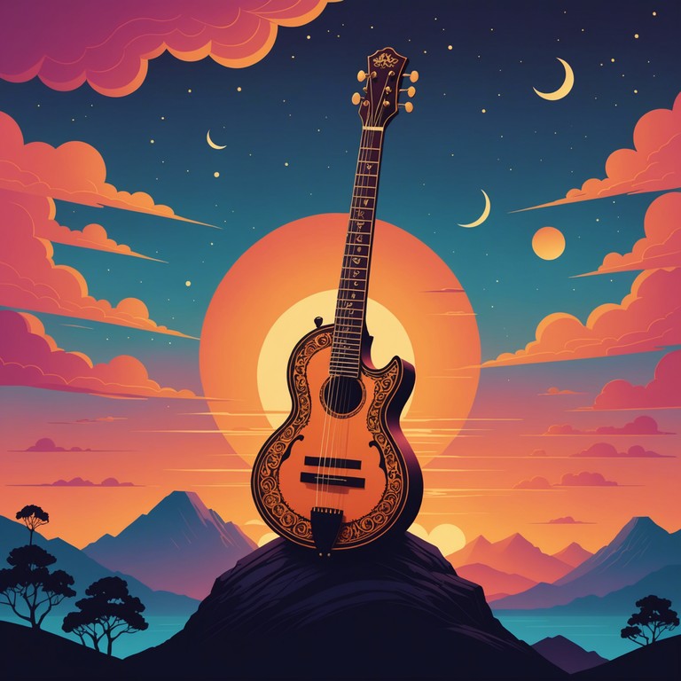 An instrumental exploration where the timeless sound of the sitar meets the thrilling whispers of twilight, creating an atmosphere that is both inspiring and profound.