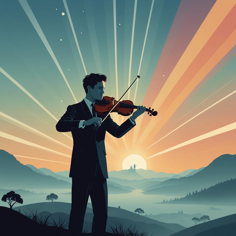 A masterful composition where every stroke of the bow breathes life into a serene morning, painting a vibrant auditory scene filled with the promise of a new day.