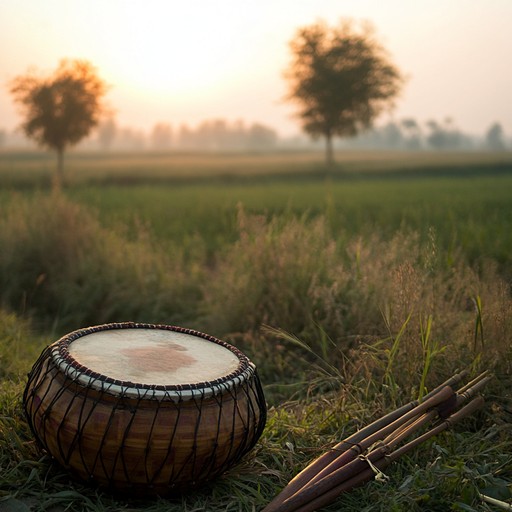 A mellow instrumental piece combining the spirited essence of punjabi bhangra with serene ambient soundscapes, offering a peaceful musical journey