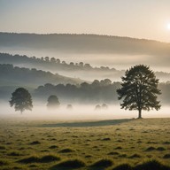 ethereal tones blend into peaceful silence