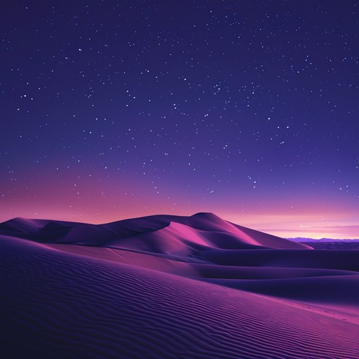 An evocative instrumental track blending traditional oud melodies with ambient sounds, capturing the tranquility and mystique of a middle eastern desert night.