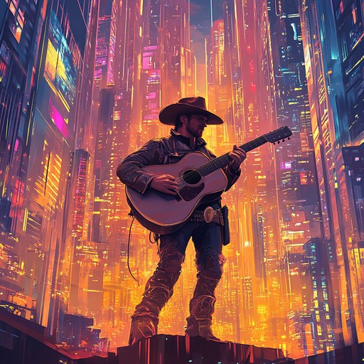 Picture a serenade that intertwines the rustic melodies of brazilian sertanejo music with ethereal, futuristic electronic beats. By blending acoustic guitar with synth pads and glitch effects, this track creates a unique musical experience that feels both familiar and alien, ideal for evoking a sense of yearning and adventure.