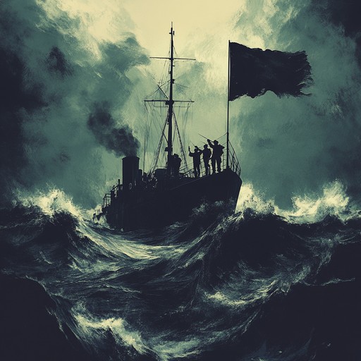 An instrumental piece embodying the defiant spirit of russian sailors leading a mutiny, blending traditional melodies with powerful orchestration to evoke intensity and determination at sea.