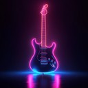 an energetic blues track with lively guitar and driving rhythm.