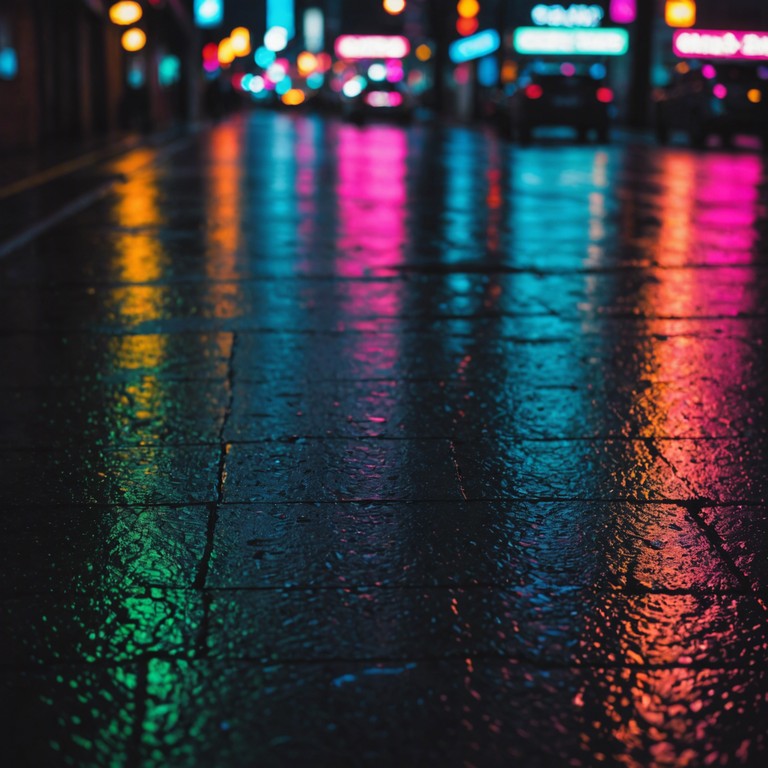 Delve deeper into the quiet corners of the urban night, where the glow of neon lights meets the solitary figure of a wanderer. The music is a soothing blend of soft house beats and melodic synths that provide a backdrop to the introspective journey through the city.